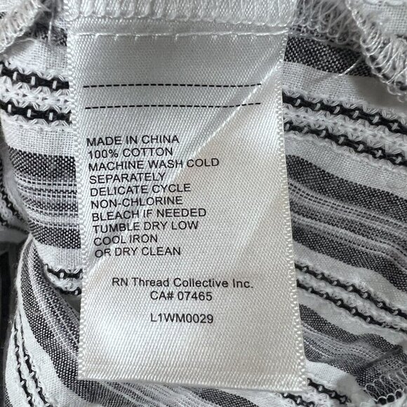 Laundry by Shelli Segal Off-Shoulder Lace Detail Striped Blouse Blue Size M - Picture 6 of 8